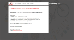 Desktop Screenshot of defietskoerier.be